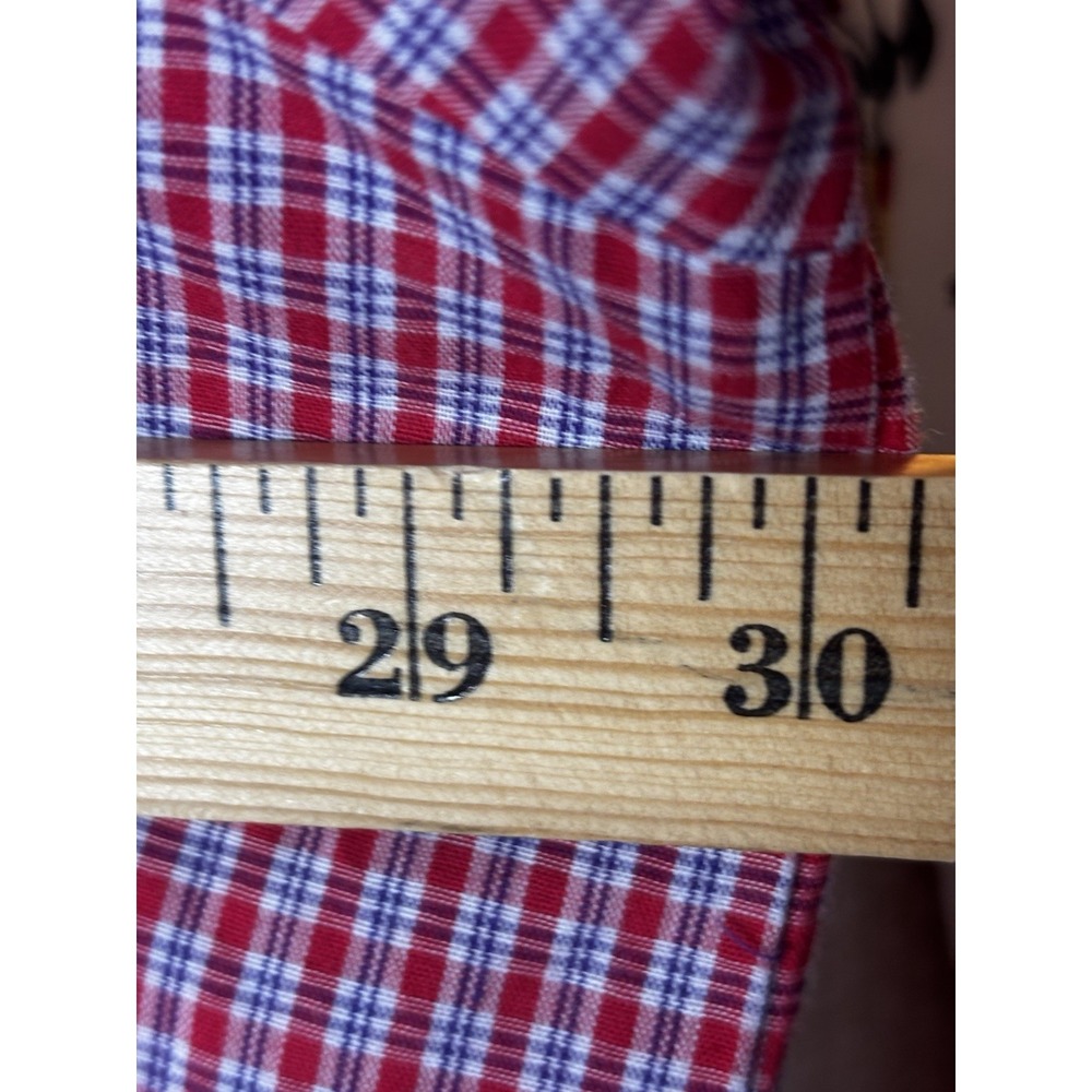 Wrangler Shirt Mens 3XL Long Sleeve Pearl Snap Western Red Plaid Cowboy Rodeo - Picture 6 of 11